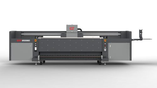 GZF2008D 2 méteres hibrid UV ipari nyomtató 